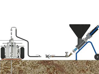 Rammverpresslanze - Ziehen