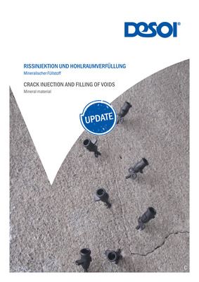 Prospekt - Rissinjektion und Hohlraumverfüllung Mineralischer Füllstoff