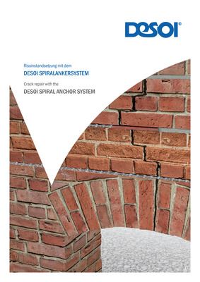 Prospekt - Rissinstandsetzung mit dem Desoi Spiralankersystem