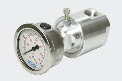 Alu-Druckmesseinheit Manometer 0 - 40 bar