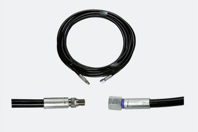 HP hose Ø 5 mm external thread M8x1, union nut M12x1.5 (L06)